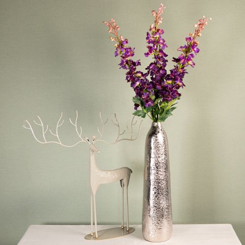 Article Delphinium décoratif artificiel pour une touche florale élégante, 79 cm, lot de 3