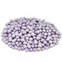 Article Perles décoratives brillantes 4mm - 8mm violet 1l