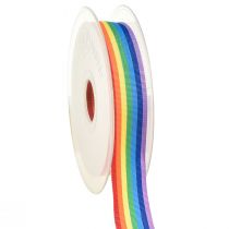 Article Ruban décoratif ruban cadeau arc-en-ciel multicolore 25mm 20m