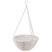 Article Pot de fleurs suspendu en paille blanc naturel Ø28cm H15cm 2pcs