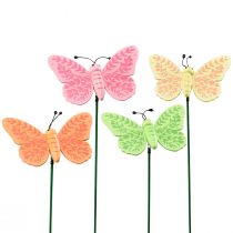 Papillon sur pic pour extérieur 19 x 77 cm - Déco Florissima