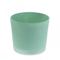 Article Cache-pot en verre jardinière verte pot en verre Ø14.5cm H12.5cm