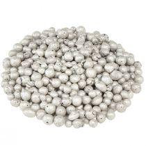 Article Perles décoratives brillantes 4mm - 8mm champagne 1l