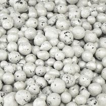 Article Perles décoratives brillantes 4mm - 8mm blanches 1l