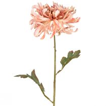 Chrysanthèmes Saumon Rose Artificiel Ø13cm L72cm 2pcs