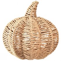 Article Citrouille décorative raphia naturel rustique décoration automne Ø25cm H25cm