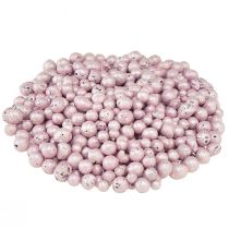 Article Perles décoratives brillantes 4mm - 8mm granulés d&#39;argile rose 1l