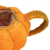 Article Pot pour planter décoration citrouille orange/jaune vert Ø13cm