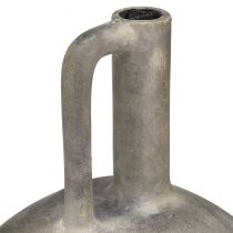 Article Vase cruche en céramique aspect antique céramique gris rouille H27cm