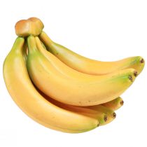 Article Bananes artificielles comme bouquet de nourriture factice jaune 21cm