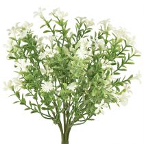 Fleurs artificielles blanches Bouquet de fleurs artificielles plante de glace blanche 26cm