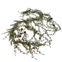 Article Guirlande de mélèze vert avec cônes 180cm