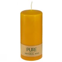 Article Bougie pilier PURE bougies Wenzel miel jaune 130/60mm