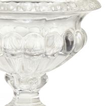 Article Bol en verre classique avec pied au design vintage - transparent, Ø13 cm x 11 cm - utilisation polyvalente pour la décoration de trophées