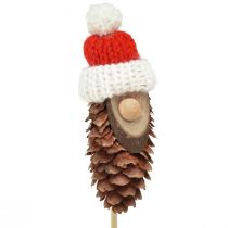 Article Gnome conique avec chapeau, bouchon de fleur, gnome 8cm, 12 pièces