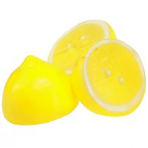 Citron décoratif moitiés de citron jaune artificiel 5,5×4,5cm 36pcs