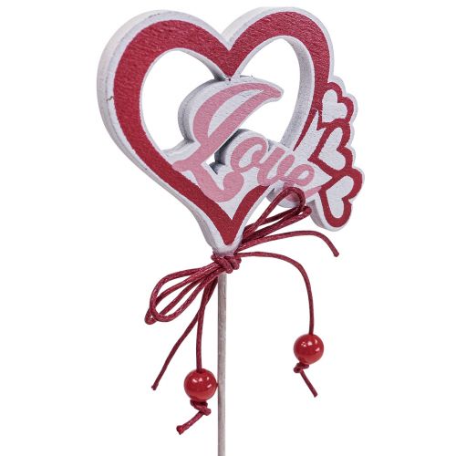 Article Bouchon de fleur bouchon décoratif « Love » Saint Valentin 25,5 cm 16 pcs