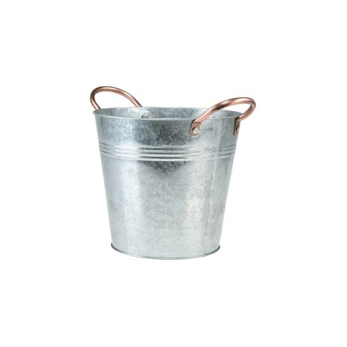 Floristik24 Mini pot de fleurs avec anses seau métal Ø12cm H10cm 6pcs