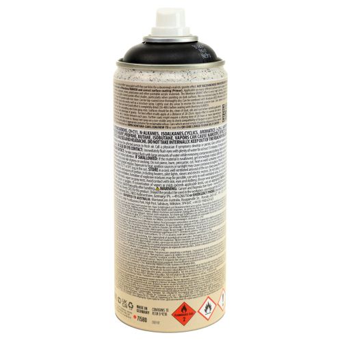 Article Peinture spray effet spray peinture granit Montana Black 400ml