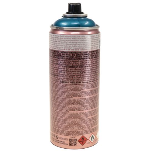 Article Spray de peinture effet spray peinture métallisée bleu Caraïbes 400ml