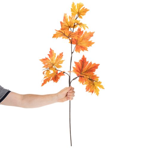 Article Branche d'érable artificielle pour décoration d'automne 100 cm