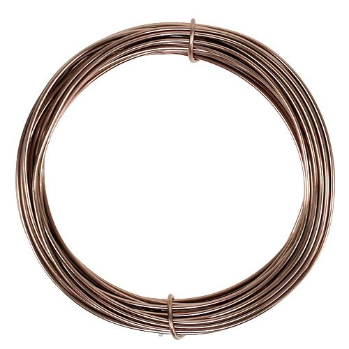 Fil aluminium marron clair Ø2mm 12m