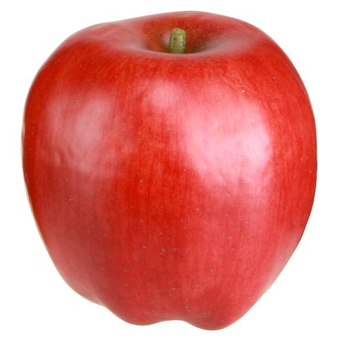 Floristik24 Sucette alimentaire décorative pomme rouge fruits décoratifs 9cm