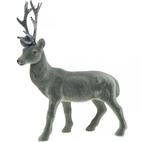 Article Cerf décoratif figurine déco renne déco anthracite H28cm