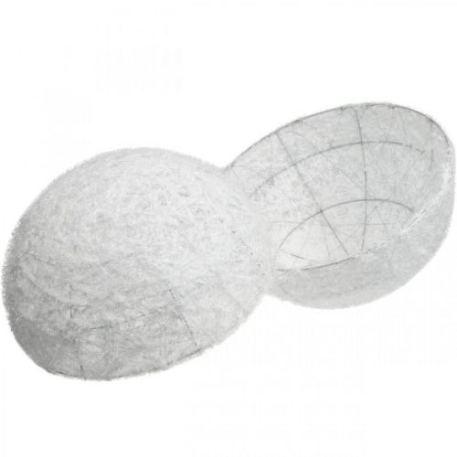 Article Boule Déco Boule Fil Boule Déco Blanc deux moitiés Ø40cm