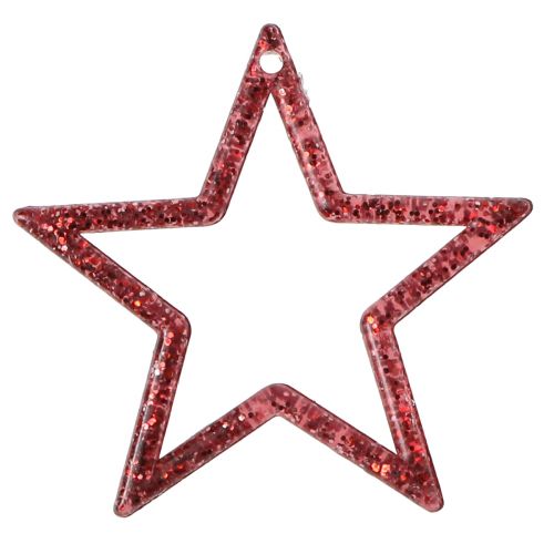 Article Étoiles décoratives paillettes rouges petites étoiles de Noël 4,5 cm 120 pcs