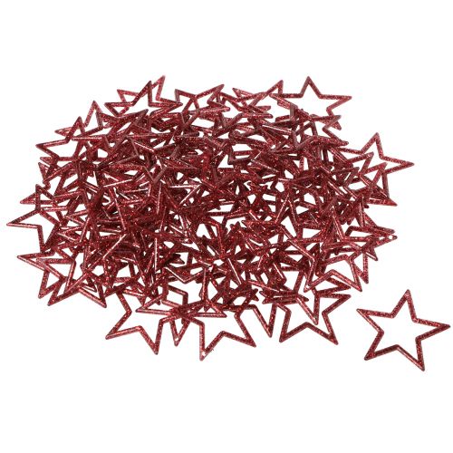 Article Étoiles décoratives paillettes rouges petites étoiles de Noël 4,5 cm 120 pcs