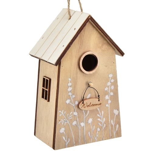 Décoration pour nichoir à oiseaux suspendu blanc naturel 14,5cm 2 pcs