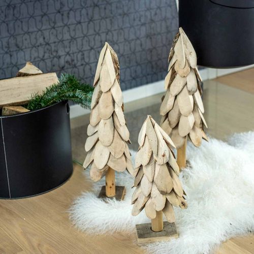 Floristik24 Déco sapin de Noël bois décoration bois rustique Noël H40cm