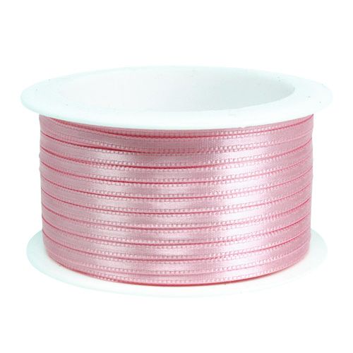 Article Ruban cadeau et décoration 3mm x 50m rose pastel