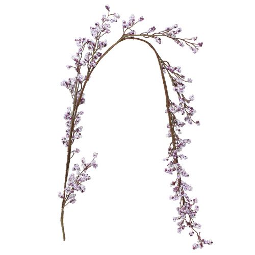 Floristik24 Support décoratif branche de baies blanc violet gel d&#39;hiver 130cm