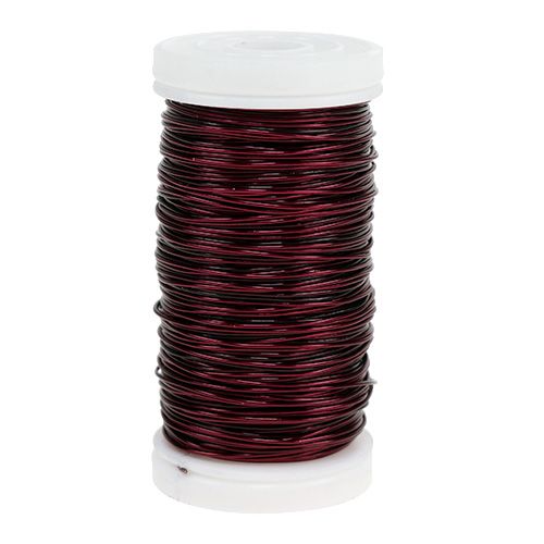 Fil émaillé Déco Bordeaux Ø0.50mm 50m 100g