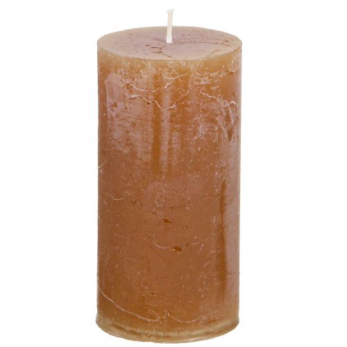 Bougies de couleur unie bougies pilier caramel 50×100mm 4pcs