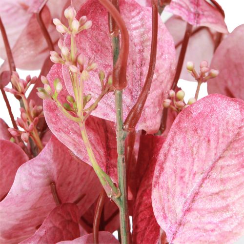 Article Branche d&#39;eucalyptus eucalyptus pailleté artificiel rose 65cm 3pcs