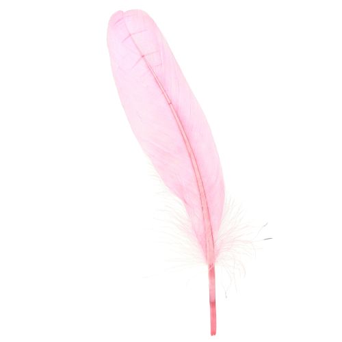 Plumes pour travaux manuels Plumes d&#39;oie rose 18cm - 20cm 20g x 2pcs