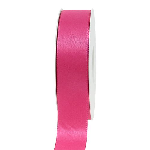 Floristik24 Ruban cadeau et décoration 25mm x 50m rose