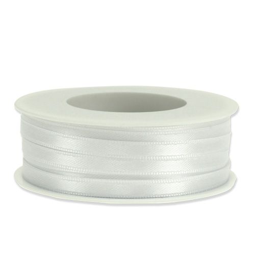 Article Ruban cadeau et décoration blanc 6mm 50m