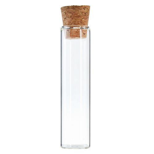 Article Mini vases en verre tubes de verre décoratifs avec bouchons H11,5cm 24 pcs