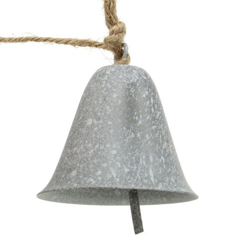 Article Guirlande décorative avec cloches Gris 6cm