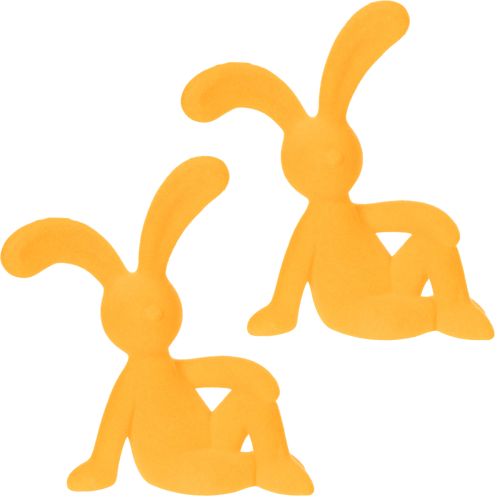 Article Lapin de Pâques décoratif en plastique, idéal comme décoration et idée cadeau, 20 cm, lot de 2