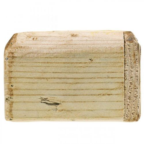 Article Cache-pot jardinière pot de fleurs en bois naturel 12×12×8.5cm