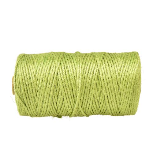 Article Ruban de jute vert clair cordon de jute ruban jute vert Ø3mm 200m