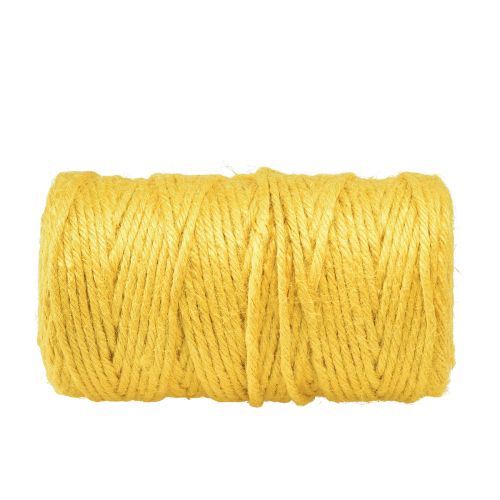 Article Ruban de jute cordon de jute ruban décoratif ruban de jute jaune Ø4mm 100m