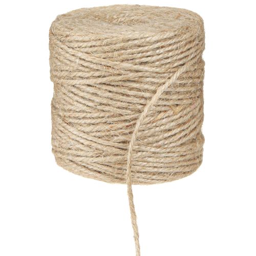 Fil de jute, corde de jute, rouleau naturel de 3 mm de 100 m × 2 pièces