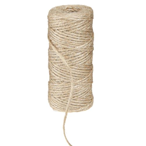 Fil de jute cordon de jute naturel 2 mm 50 m par rouleau × 8 pièces