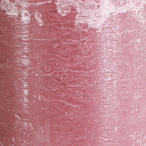 Article Bougies en rose bougies pilier vieux rose 85×200mm 2 pcs